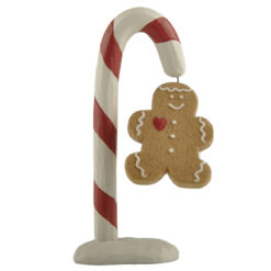 238-13736 CANDY CANE WITH GINGERBREAD MAN