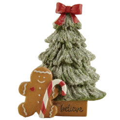 238-13743 GINGERBREAD MAN W/CHRISTMAS TREE & CANDY CANE