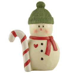 238-13746 SNOWMAN W/CANDY CANE