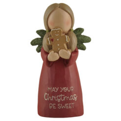 238-13775 MAY YOUR CHRISTMAS BE SWEET ANGEL W/HOLLY WINGS