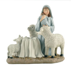 238-13816 MARY CRADLING BABY JESUS W/ANIMALS FIGURINE