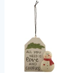238-52088 Orn-Sign and Snowman