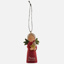 238-52104 ANGEL W/STAR CHRISTMAS ORNAMENT