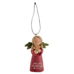 238-52105 ANGEL W/GINGERBREAD CHRISTMAS ORNAMENT