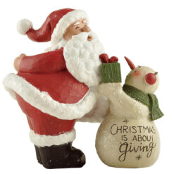 238-13786 Santa and Gift-Giving Snowman