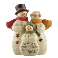 238-13796 Snowmen family with Candles
