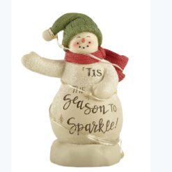 238-13797 TIS THE SEASON TO SPARKLE SNOWMAN W/LED LIGHTS