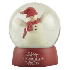 238-13798 Snowman with Open Hands 100mm Snow Globe