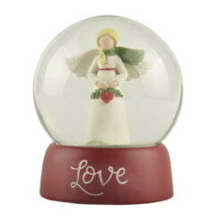 238-13802 LOVE ANGEL W/HEART SNOW GLOBE
