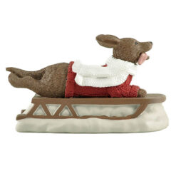 238-13832 SLEDDING DOG W/RED SWEATER