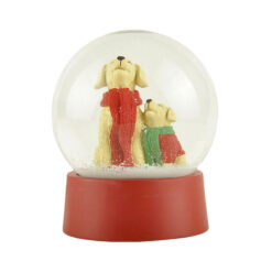 238-13834 Two Dogs 100mm  Snow Globe