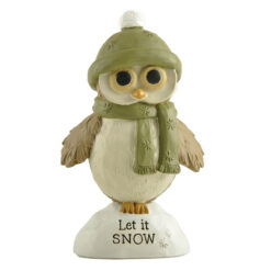 238-13894 Owl on Base-Let it SNOW