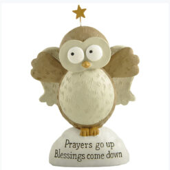 238-13899 Owl on Snow Base with Star