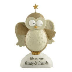 238-13900 Owl on Snow Base with Star