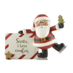 238-13911 Santa with Chrtmas Tree Plaque