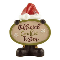 238-13920 Elf with Sign-Official Cookie Tester