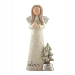 238-13928 BELIEVE CHRISTMAS ANGEL W/ TREE