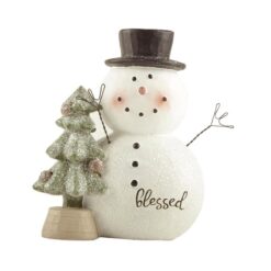 238-13930 BLESSED SNOWMAN W/CHRISTMAS TREE