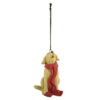 238-52140 CAROLING DOG W/RED SCARF CHRISTMAS ORNAMENT