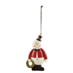 238-52149 Orn-Snowman with Wreath