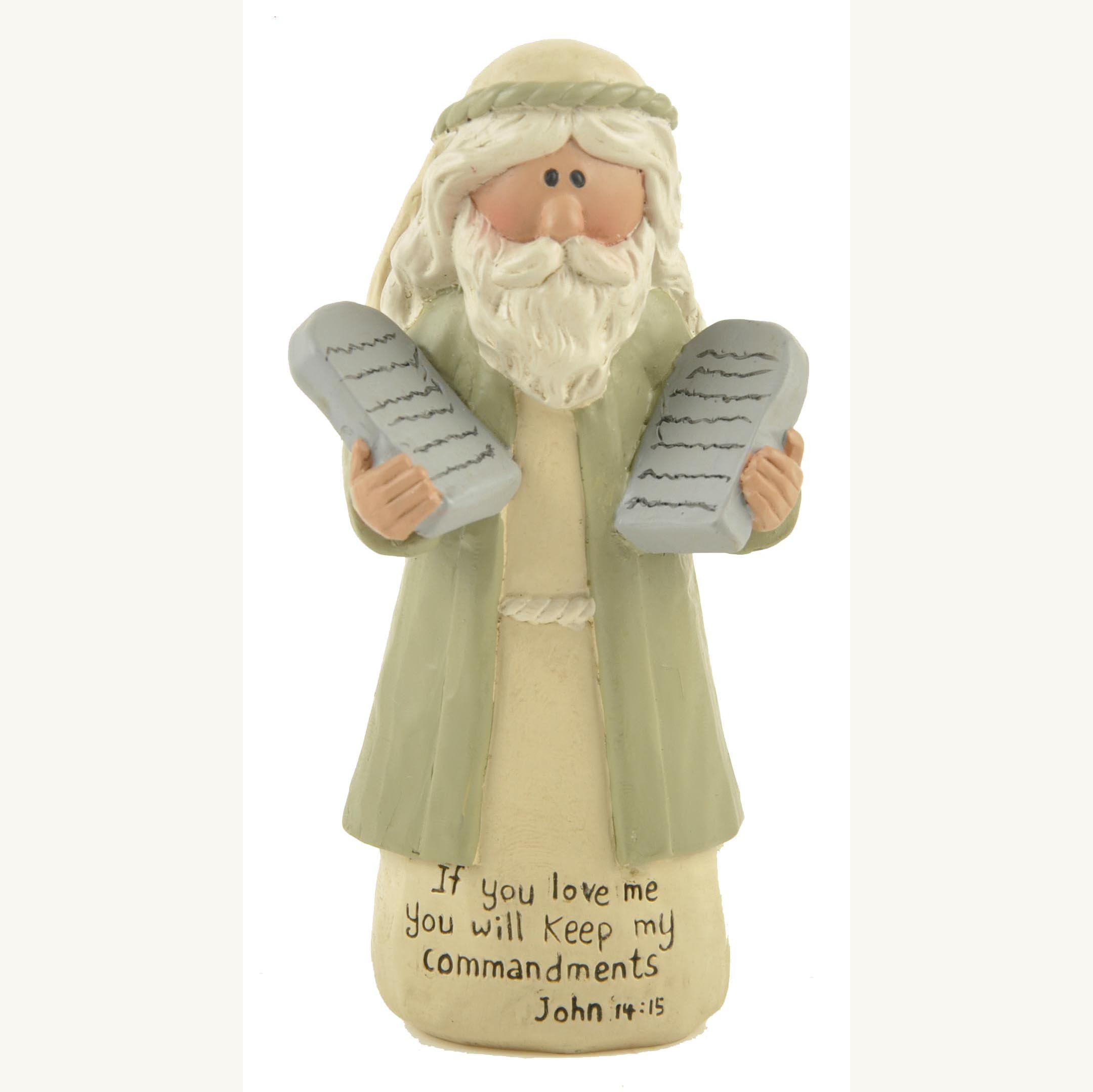 1211-87514 'IF YOU LOVE ME' MOSES W/COMMANDMENTS