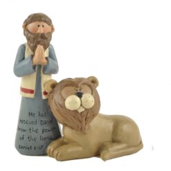 1211-87516 'HE HAS RESCUED' DANIEL W/LION