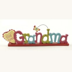 1411-89219 'GOD BLESS GRANDMA' W/HEART/BUTTERFLY