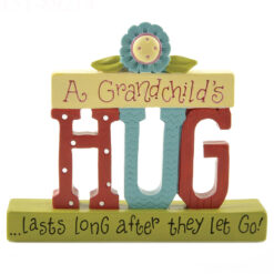 151-89214 GRANDCHILDS HUG' W/ FLOWER ON BASE