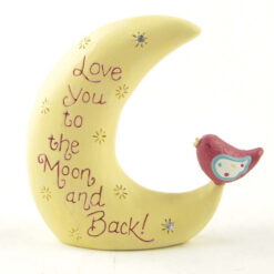 151-89218 LOVE YOU' JEWELED MOON W/BIRD