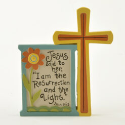 151-89244 JESUS SAID' PLAQUE W/CROSS