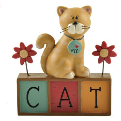 1511-10646 CAT BLOCKS W/CAT/FLOWERS (M4)