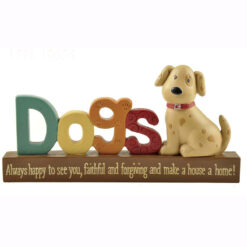 1511-10654 ALWAYS HAPPY' DOGS ON BASE (M4)