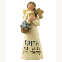 164-11001 FAITH' ANGEL W/FLOWERS/BOOK (M4)