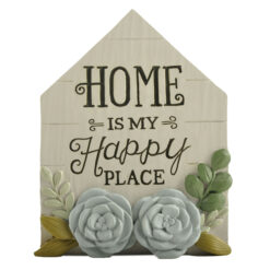 241-13943 Home is my Happy Place Plaque