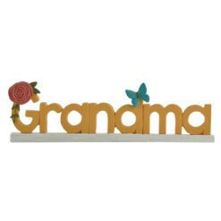 241-13964 BUTTERFLY WISHES GRANDMA MESSAGE BLOCK