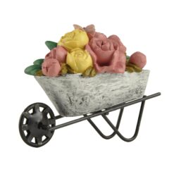 241-14020 Wheel Barrow with Flowers