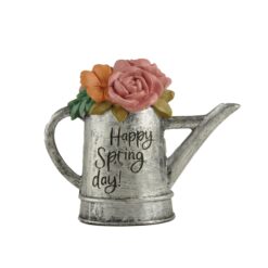 241-14021 Happy Spring Day Watering Can with Flowers