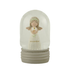 241-14178 NOVEMBER BIRTHSTONE ANGEL SNOWGLOBE