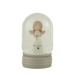 241-14179 DECEMBER BIRTHSTONE ANGEL SNOW GLOBE