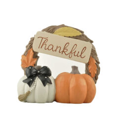246-13981 XXTHANKFUL WREATH  W/PUMPKINS