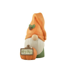 246-14003 Gnome w/pumpkin-HEY Fall!