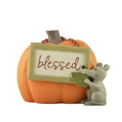 246-14006 Pumpkin w/mouse-blessed