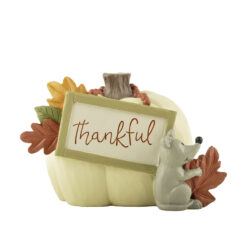 246-14007 Pumpkin w/mouse-thankful