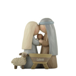 248-14049 HOLY FAMILY W/LAMB