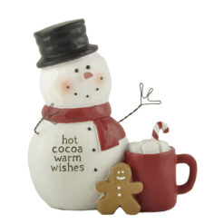 248-14057 SNOWMAN W/MUG & GINGERBREAD MAN