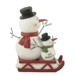 248-14058 SLEDDING SNOWMEN - SO MERRY