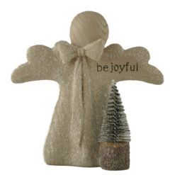 248-14101 ANGEL W/CHRISTMAS TREE - BE JOYFUL
