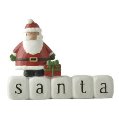 248-14111 SANTA W/GIFT BOX BLOCK