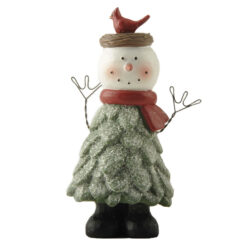 248-14119 Christmas tree snowman w/bird