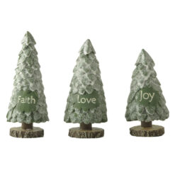 248-14121 S/3 CHRISTMAS TREES - FAITH, LOVE, JOY